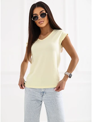 Tričko RV TS 6108.04 světle žluté