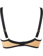Dámská podprsenka V-10801 Černá s béžovou - Axami