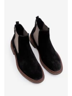 Pánské kotníkové boty Chelsea OO174154 Černá - Big Star Pánské kotníkové boty Chelsea OO174154 Černá - Big Star