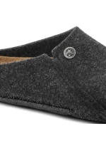 Birkenstock Zermatt Cozy Home Anthracite vlněné plstěné pantofle regular wide (1014938)