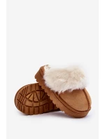 Dětské pantofle s kožešinou Birasta