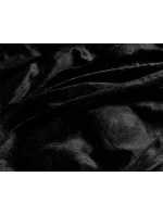 Černá péřová dámská zimní bunda (2M-051)