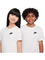 Dětské tričko Nike Sportswear bílé FZ5177 100