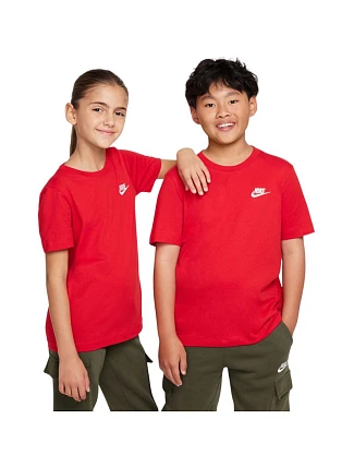 Dětské tričko Nike Sportswear červené FZ5177 657 Dětské tričko Nike Sportswear červené FZ5177 657