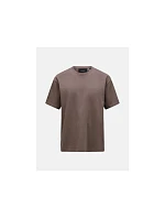 Pánské tričko PEAK PERFORMANCE M Heavy Cotton Tee, hnědé Pánské tričko PEAK PERFORMANCE M Heavy Cotton Tee, hnědé