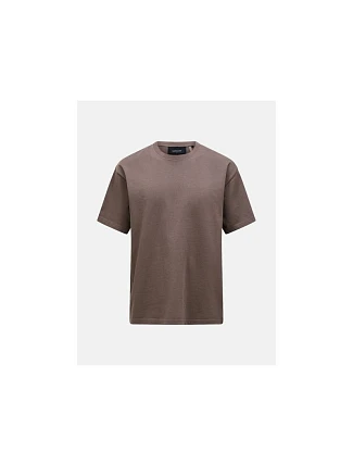 Pánské tričko PEAK PERFORMANCE M Heavy Cotton Tee, hnědé Pánské tričko PEAK PERFORMANCE M Heavy Cotton Tee, hnědé