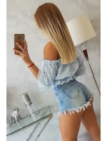 Modrá pruhovaná halenka Modrá pruhovaná halenka