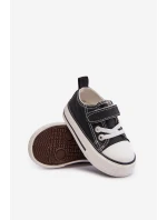 Dětské Textilní Tenisky Na Suchý Zip Černé Daloma