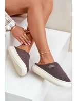 Zateplené Pantofle Na Silné Podešvi Big Star MM274134 Tmavě Šedé