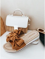 Dámské žabky ZY0996 camel - FashionStreet
