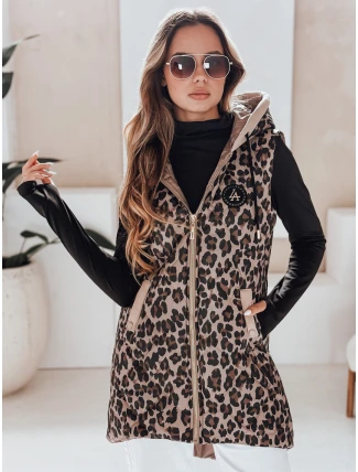 Dámská prošívaná velbloudí vesta ELMERA FashionStreet TY5029 Dámská prošívaná velbloudí vesta ELMERA FashionStreet TY5029