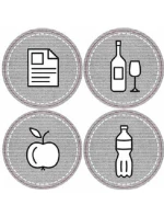 KOŠ 22 L SADA 3 KS ANTRACITOVÝ