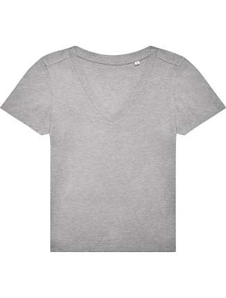 B&C #E150 V /women Dámské tričko s výstřihem do V 01.014T sport grey
