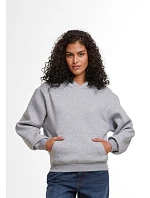 Build your Brand BY 444 Dámská oversize mikina s kapucí "Loose Fit" 56.0444 heather grey