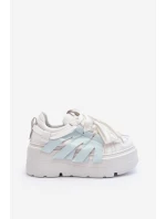 Tenisky S Masivní Platformou Modré Zazoo 2F-7033