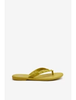 Ploché pružné dámské žabky ZAXY JJ285253 Limetkové