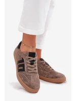 Dámské Semišové Tenisky Vinceza 79557 Tmavě Béžové