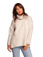 Mikina s rolákem a pulovrem BK086  - BeWear