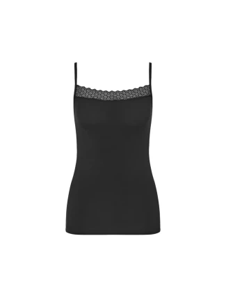 Feel of Modal Spaghetti Top - BLACK - TRIUMPH BLACK - TRIUMPH