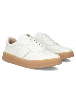 Dámské kožené boty na platformě bílé Filippo DP7543/26