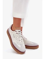 Dámské kožené sneakers Daniel Lopez Just Dare – bílo-šedé