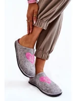 Domácí pantofle Big Star KK276020 Šedo-růžová Domácí pantofle Big Star KK276020 Šedo-růžová