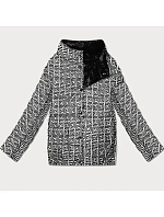 Lehce zateplená oboustranná bunda do boků Goodlookin black (P21-7213/7212-1) Lehce zateplená oboustranná bunda do boků Goodlookin black (P21-7213/7212-1)