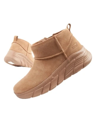 Skechers dámské zimní kotníkové boty zateplené kožené hnědé dámské Skechers dámské zimní kotníkové boty zateplené kožené hnědé dámské