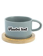 Personalizovaný keramický hrníček "MAKRONKA" s vlastním textem s obrysem Personalizovaný keramický hrníček "MAKRONKA" s vlastním textem s obrysem