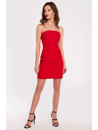 Dámské šaty K131 Červená - Makover Dámské šaty K131 Červená - Makover