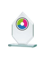 Skleněná trofej s barevným potiskem LuxorJet