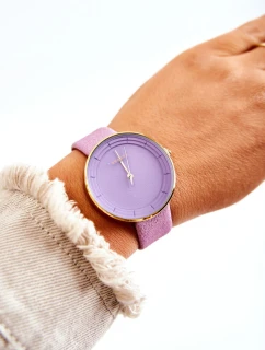 Dámské analogové Semisove hodinky bez niklu Ernest fialový
