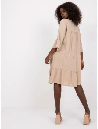 Dámské šaty-D73761M30214A2-béžové