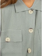 Dámský svetr D90039W90818A3 světle zelený Dámský svetr D90039W90818A3 světle zelený