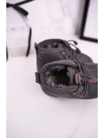 Dívčí šněrovací Sněhové Boty S Kožešinou Šedé Hunter Dívčí šněrovací Sněhové Boty S Kožešinou Šedé Hunter