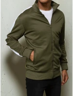 Pánská rozepínací zelená mikina FashionStreet BX5561