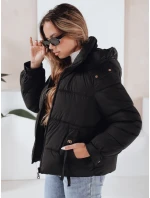 Dámská prošívaná zimní bunda s kapucí černá FashionStreet TY5064