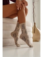 Dámské ponožky Kontury Medvídek Béžové