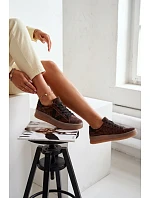 Dámské tenisky Vinceza 79597 na platformě hnědé