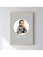 Personalizovaný magický fotoobraz v rámu - 50x70 - výřez fotky na podkladu
