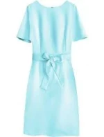 Tužkové šaty s páskem 313ART - Gemini