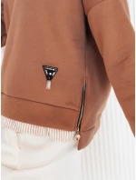 Dámská hnědá mikina BIFAL FashionStreet BY1256 Dámská hnědá mikina BIFAL FashionStreet BY1256