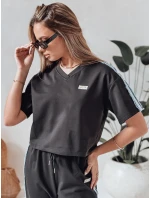 Dámská tepláková souprava oversize SPORT LIKE černá FashionStreet AY1146