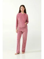 Vamp - Sametová tepláková souprava na zip s kapucí 21140 - Vamp Vamp - Sametová tepláková souprava na zip s kapucí 21140 - Vamp