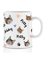 Personalizovaný klasický bílý keramický hrníček 300 ml s mazlíčky Personalizovaný klasický bílý keramický hrníček 300 ml s mazlíčky