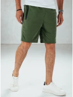 FashionStreet pánské olivové teplákové šortky SX2473 FashionStreet pánské olivové teplákové šortky SX2473