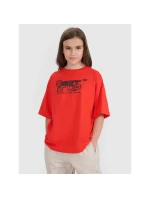 Dětské tričko oversize s potiskem 4F 4FJRSS25TTSHU3296-62S