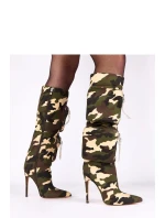 Kozačky na podpatku  model 221361 Solea