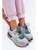 Dámské Semišové Tenisky Big Star RR274245 HI-POLY SYSTEM Šedo-Modré Dámské Semišové Tenisky Big Star RR274245 HI-POLY SYSTEM Šedo-Modré