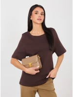 Tričko RV TS A1090.30 tmavě hnědé Tričko RV TS A1090.30 tmavě hnědé